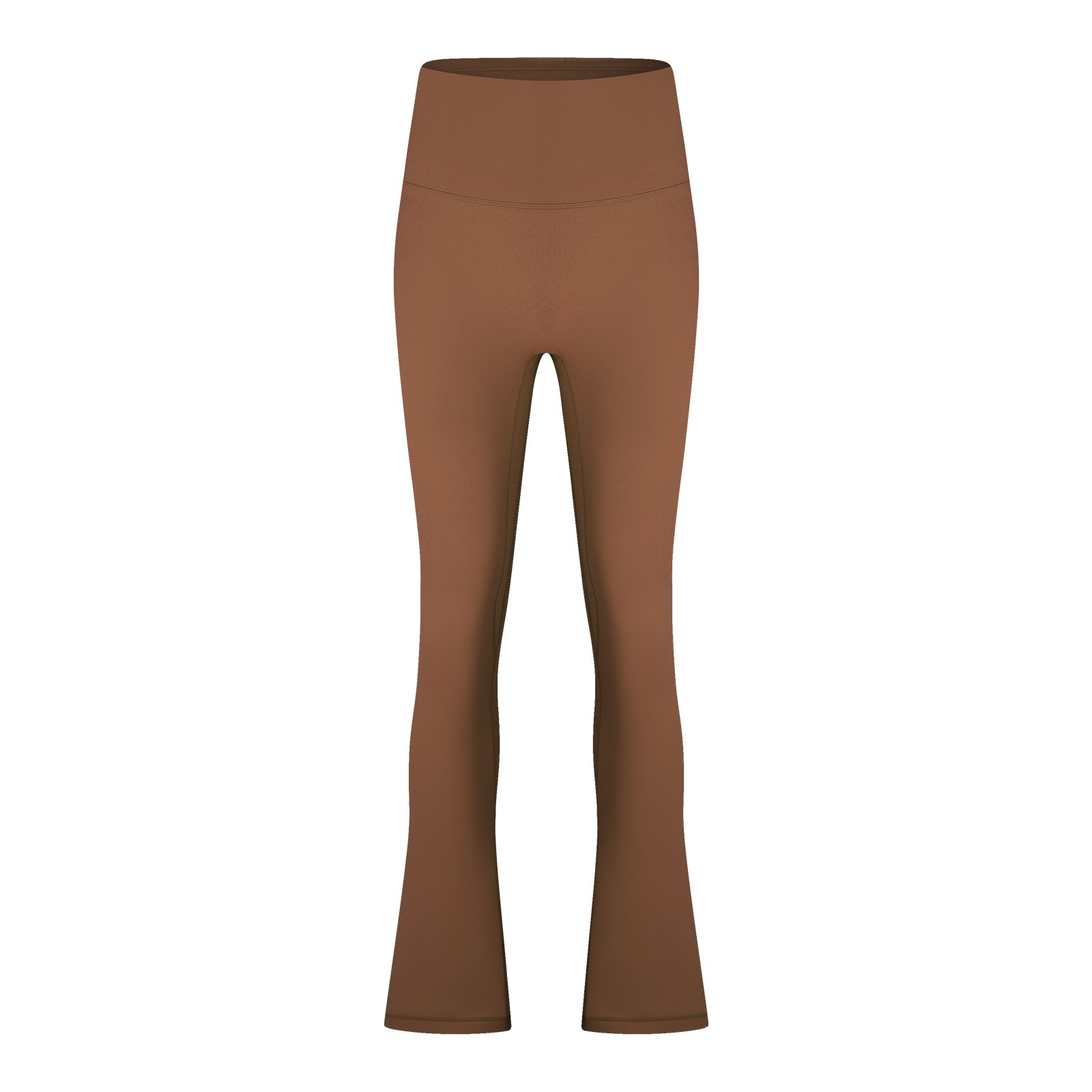 thumbnail image 5 of Pantalones deportivos de yoga: leggings acampanados de cintura alta, nailon y spandex, ropa deportiva elegante, cómodos y elásticos., 5 of 8
